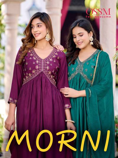 Morni By Ossm Designer Readymade Kurti Pant With Dupatta Collection